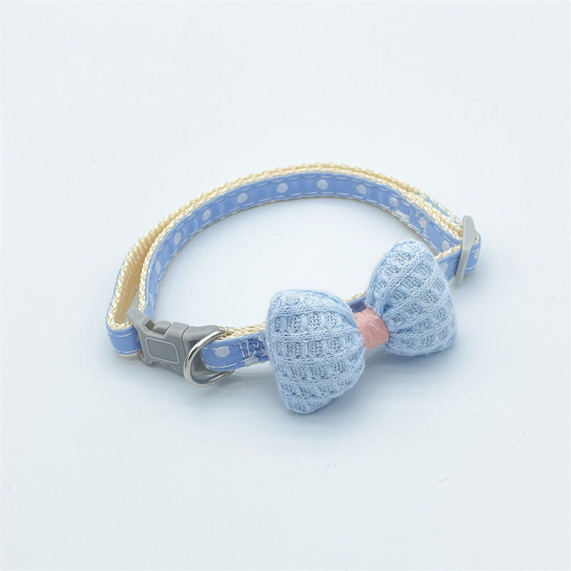 Adjustable Pet Cat Dog Collar Tie with Cute Bowtie
