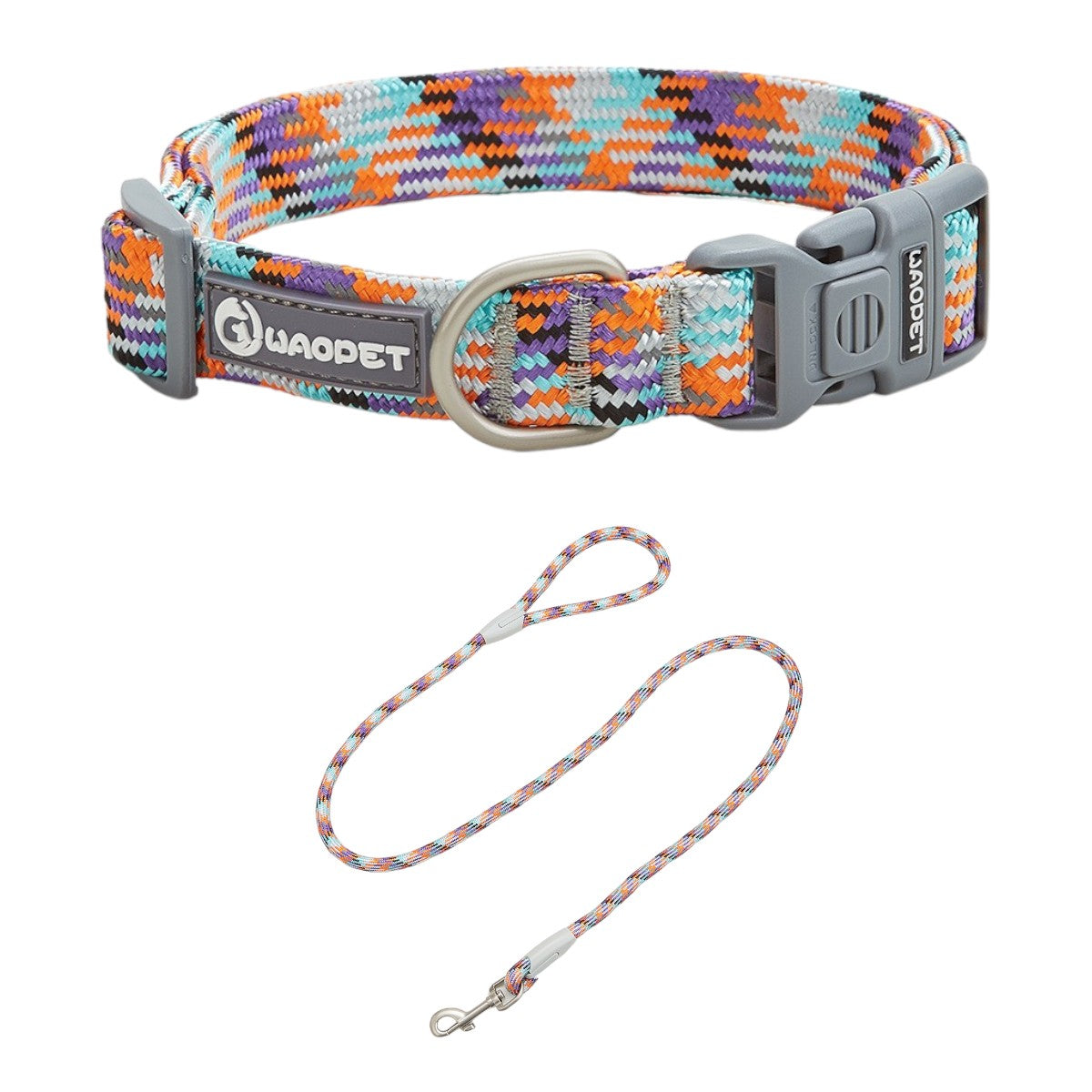 Flowing Light Series Dog Collar and Leash Set, 4 Colours Available