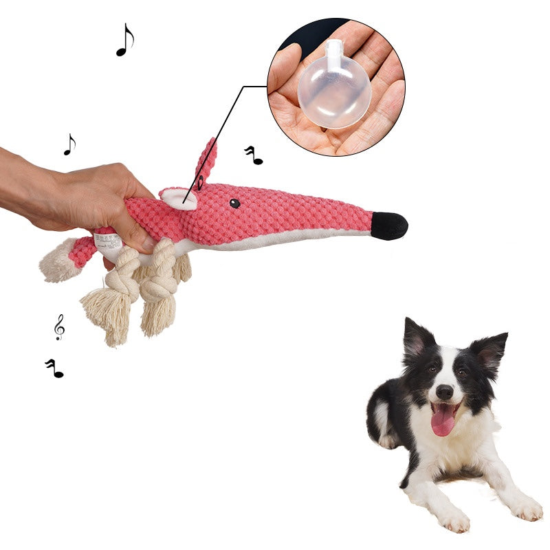 Doy Toy - Plush Cotton Rope Long Nose Mouse