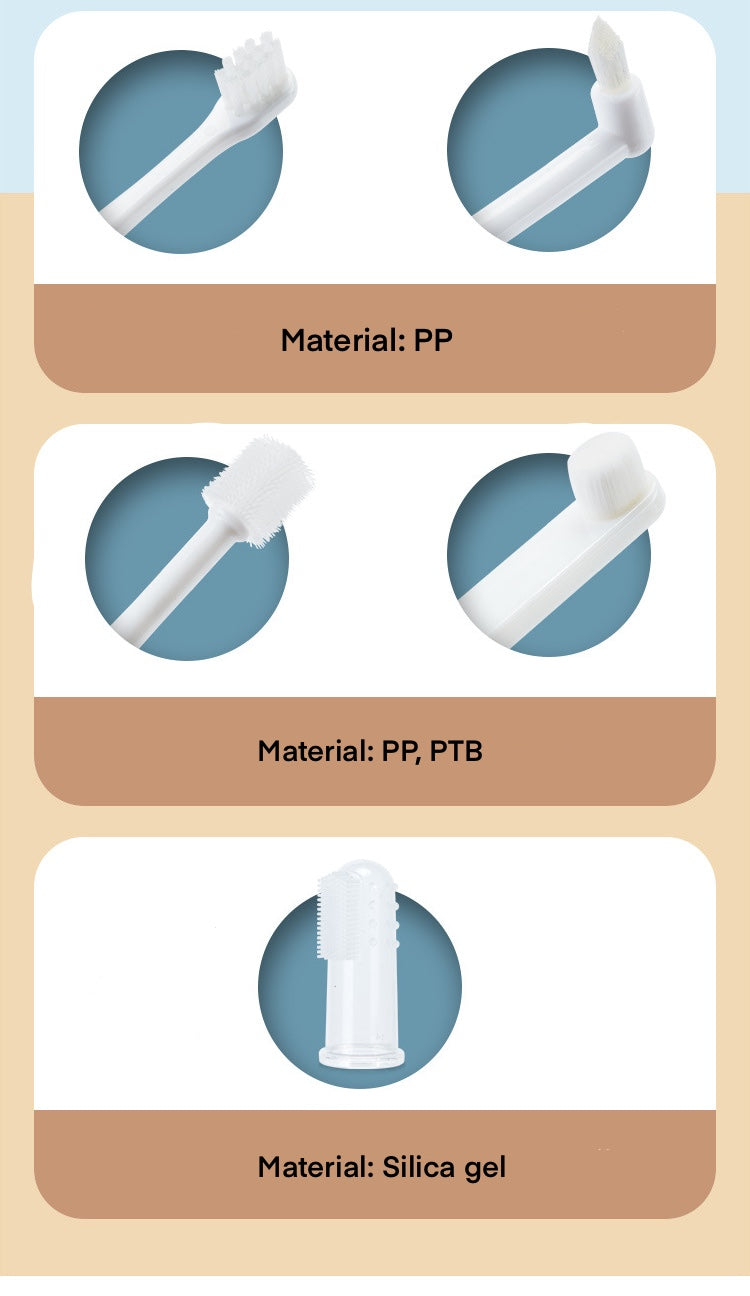 Pet Dog Cat Toothbrush Kit Set (5 PCS) for Dental Care (Toothpaste Not Included)