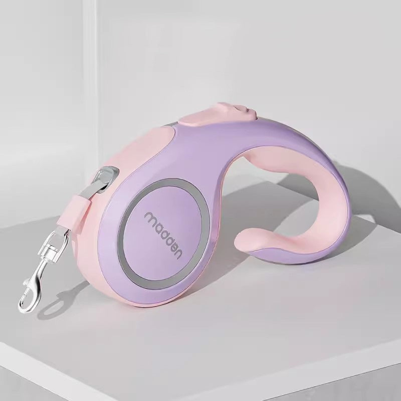 Pet Dog Cat Retractable Fluorescent Leash 5m, Hands Free, 2 Colours Available