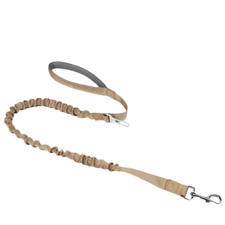 Dog Harness and Reflective Bungee Leash Set