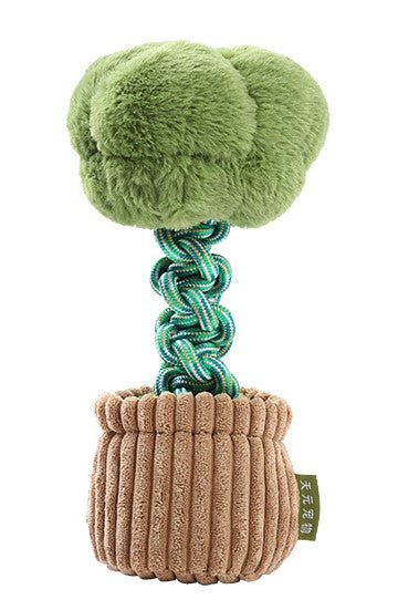 Dog Toy- Durable Chew Rope Knot Toy with Squeaker