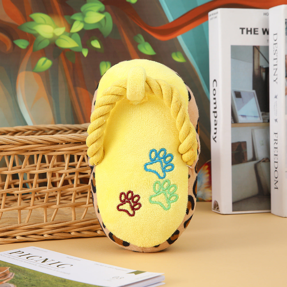 Dog Cotton Rope Chewing Slipper