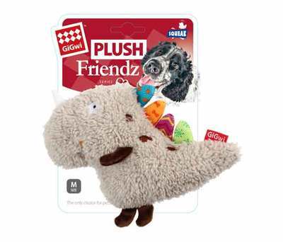 GiGwi Plush Friendz Series Pet Toy (Owl, Lion, Dino)