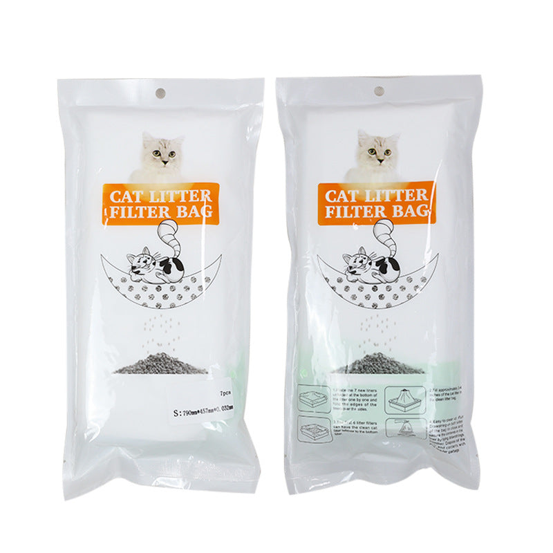 Disposable Cat Litter Filter Bags Extra Thick (7 PCS/ Pack)