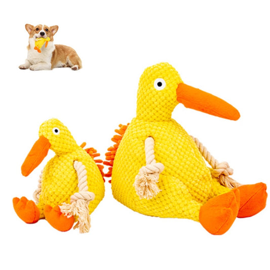 Dog Toy - Plush Cotton Rope Duck