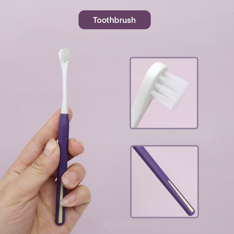 Pet Cat Dog Toothbrush and Toothpaste Kit Set Dental Care Set (3 in 1)