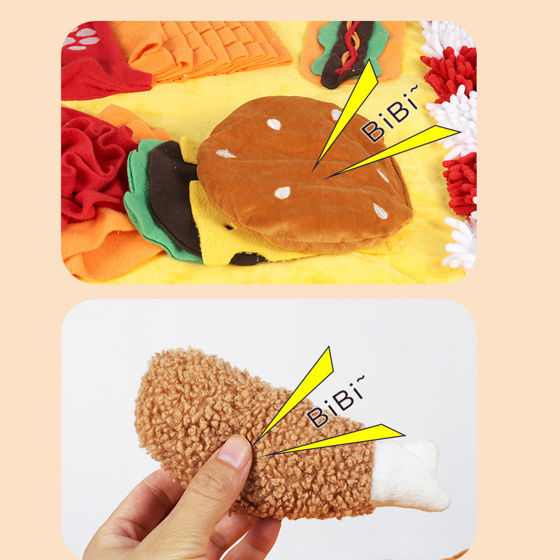 Dog Snuffle Mat - Burger Combo