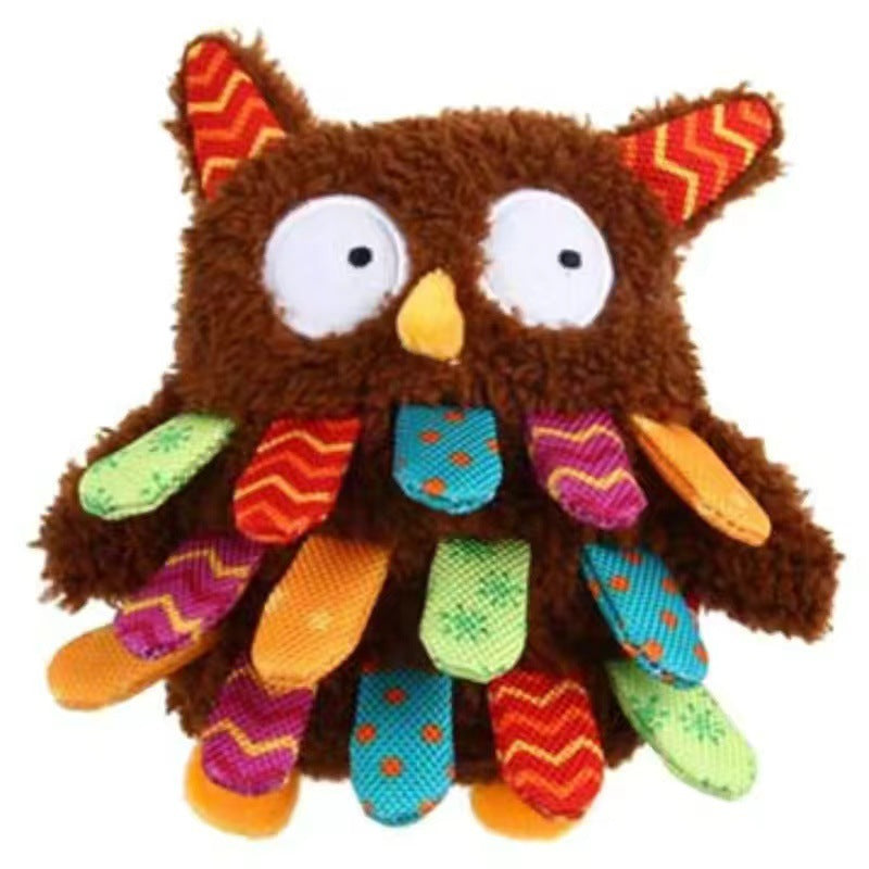 GiGwi Plush Friendz Series Pet Toy (Owl, Lion, Dino)