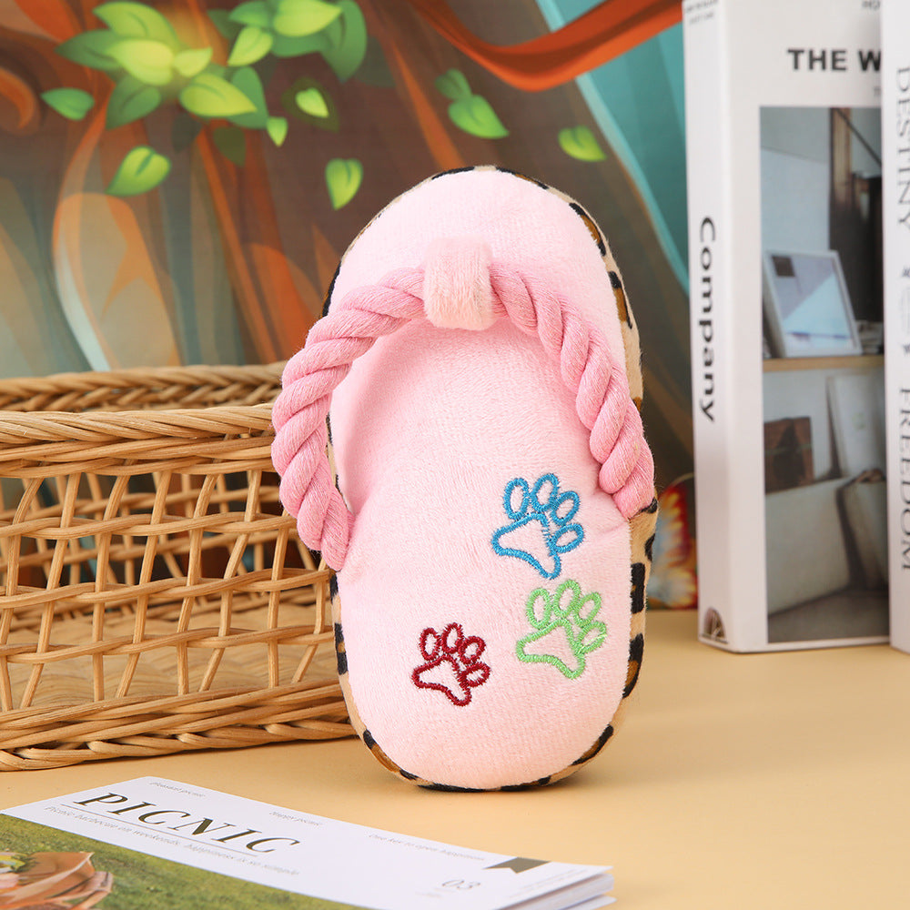 Dog Cotton Rope Chewing Slipper